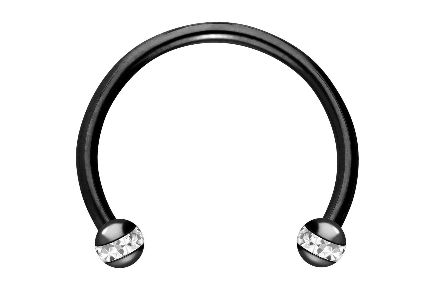 Chirurgenstahl Hufeisenring Piercing EPOXY-RING-KUGELN